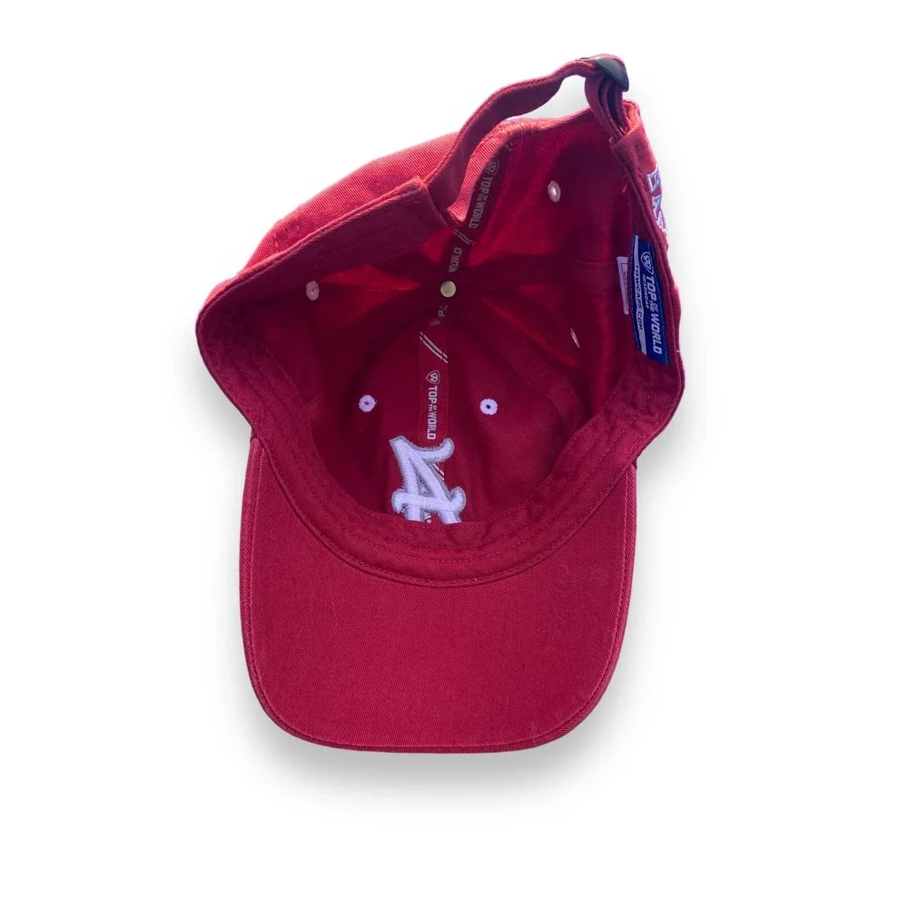 Alabama Crimson Tide Bama Embroidered Logo Top Of‎ The World Adjustable Hat Cap